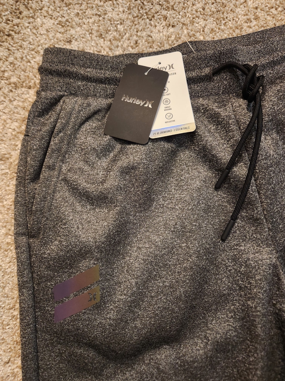 Hurley- Men's Active Jogger Pants w/ Drawstring. NWT Medium. - Picture 3 of 14